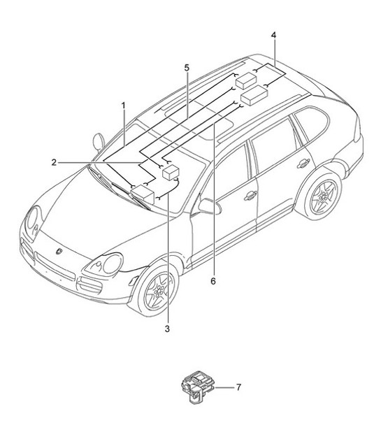 Diagram 902-50 Porsche 911 & 912 (1965-1989) Electrical equipment