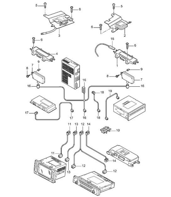 Diagram 911-01 Porsche 991 (911) MK1 2012-2016 Electrical equipment