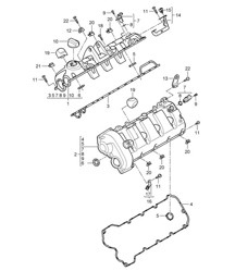 气门盖 (型号:4801,4851) 卡宴 9PA1 (957) 4.8L 2007-10
