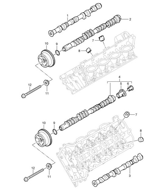 Diagram 103-010 Porsche 964 (911) (1989-1994) Engine