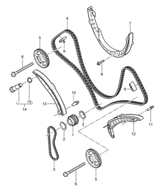 Valve control (Model: 4801,4851) Cayenne 9PA1 (957) 4.8L 2007-10