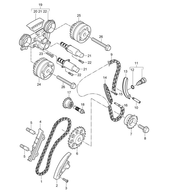 Control de válvula (Modelo: 5501) Cayenne 9PA1 (957) 3.6L 2007-10