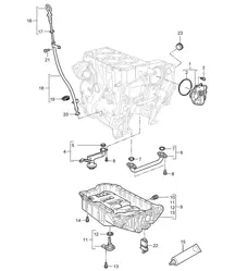 Ölpumpe / Saugrohr / Ölmessstab / Ölwanne (Modell: 5501) Cayenne 9PA1 (957) 3.6L 2007-10