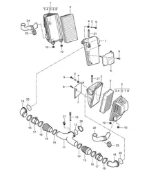 Luftfiltersystem (PR:D5V) Cayenne 9PA1 (957) 4.8L 2007-10