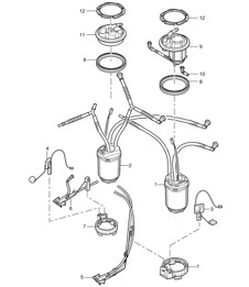Kraftstofftank / Kraftstoffpumpe / Saugstrahlpumpe Cayenne 9PA1 (957) 2007-10