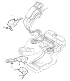 Fuel System, Exhaust System Cayenne 9PA1 (957) 2007-2010