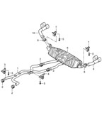 Fuel System, Exhaust System Cayenne 9PA1 (957) 2007-2010