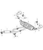 Fuel System, Exhaust System Cayenne 9PA1 (957) 2007-2010