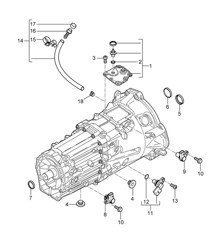 更换变速箱 / 手动变速箱 / 单个零件 (PR:G0L，6 速手动) Cayenne 9PA1 (957) 2007-10