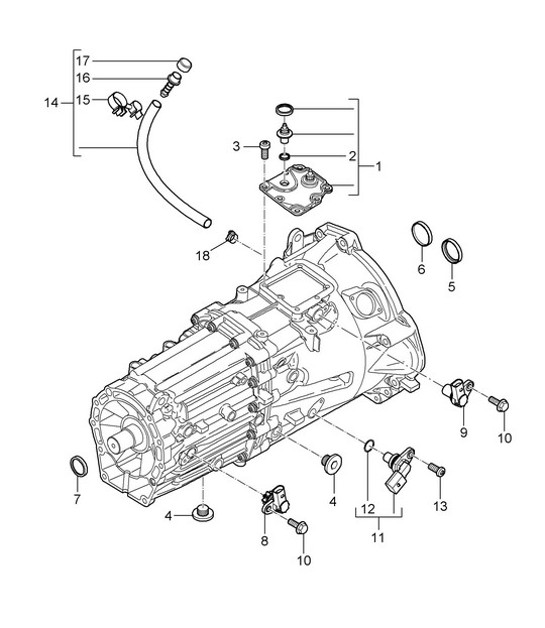 Diagram 302-005 Porsche 911 & 912 (1965-1989) Transmission