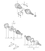 Front Axle, Steering  Cayenne 9PA1 (957) 2007-2010