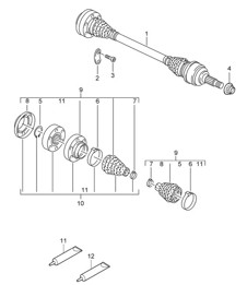 Antriebswelle Cayenne 9PA1 (957) 2007-10