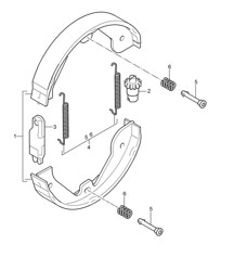 脚踏式驻车制动器 Cayenne 9PA1 (957) 2007-10