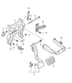 Hand Lever System, Pedal Cluster  Cayenne MK2 (957) 2007-2010