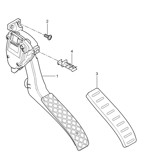 Hand Lever System, Pedal Cluster  Cayenne 9PA1 (957) 2007-2010