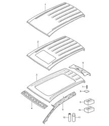 车顶/天窗 Cayenne 9PA1 (957) 2007-10