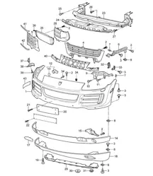Front Bumper Cayenne 9PA1 (957) 2007-10