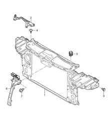 Supporto / Radiatore Cayenne 9PA1 (957) 2007-10
