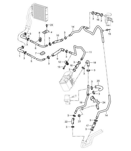 Diagram 813-020 Porsche 996 (911) (1997-2005) Body