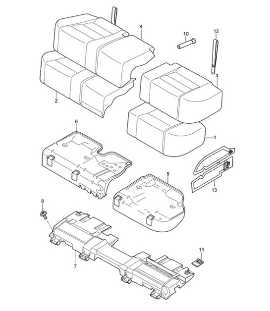 Diagram 817-042 Porsche Macan (95B) MK1 (2014-2018) Body