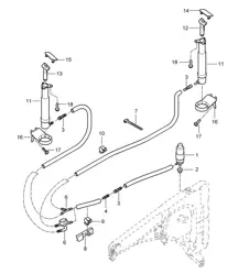 大灯清洗系统 Cayenne 9PA1 (957) 2007-10