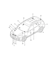 标志/通知 Cayenne 92A (958) 2011-18