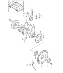 Kurbelwelle / Pleuel (Modell: 5502,CEYA) Cayenne 92A (958) 3.6L 2011-18