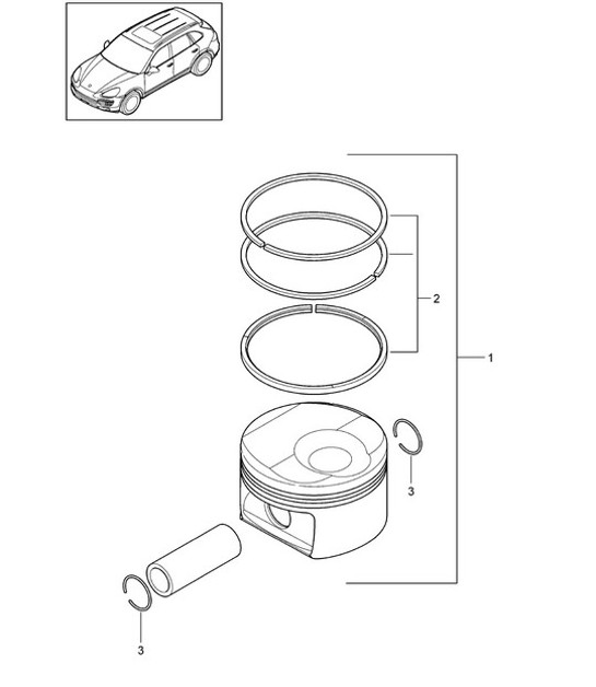 Diagram 102-045 Porsche Cayenne 9YA 2018-2023 