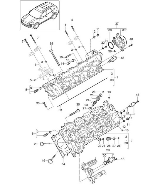 Diagram 103-000 Porsche 开曼718C(982C)2017>> 引擎