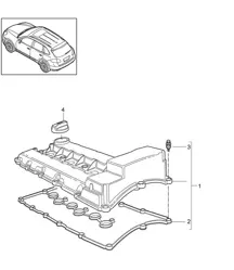 Valve cover (Model: 5502,CEYA) Cayenne 92A (958) 2011-18