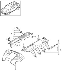 Motorkap (model: 4802,4852, CFTB,CFT, CYXA,CYX) Cayenne 92A (958) 4.8L 2011-18