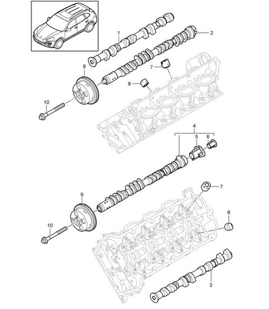 Diagram 103-050 Porsche 911 Turbo 3.3L 1978-89 Motor
