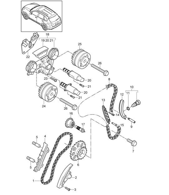 Control de válvula (Modelo: 5502,CEYA) Cayenne 92A (958) 3.6L 2011-18