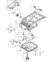 吸油管 / 油底壳 (型号：CURA,CUR, CXZA,CXZ) Cayenne 92A (958) 3.6L 2011-18