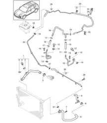 Raffreddamento ad acqua (PR:D50,D1V) Cayenne 92A (958) 3.0L DIESEL >>2011