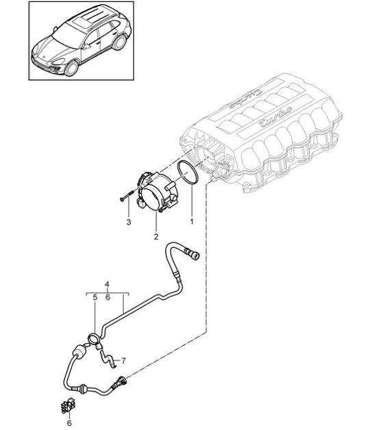 Diagram 107-000 Porsche Macan GTS Essence 2.9L V6 380 ch 