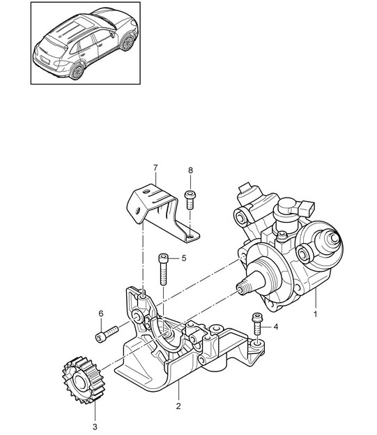 High pressure pump (Model: CUDB,CUDC) Cayenne  92A (958) 4.2L DIESEL 2011-18