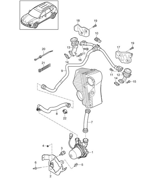 Diagram 108-010 Porsche 911 1987-1989 3.2L G50 Engine