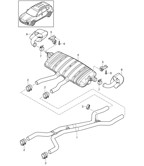 Fuel System, Exhaust System Cayenne 92A (958) 2010-2017