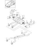 Fuel System, Exhaust System Cayenne 92A (958) 2010-2017
