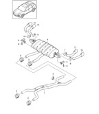 Fuel System, Exhaust System Cayenne 92A (958) 2010-2017