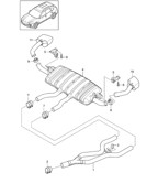 Fuel System, Exhaust System Cayenne 92A (958) 2010-2017