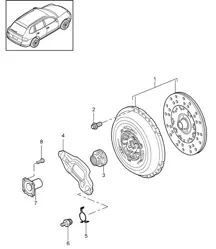 耦合器（PR：D34，G0L，6 速手动）卡宴 92A（958）3.6L 2011-18
