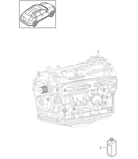 Diagram 320-000 Porsche Cayenne Coupé E-Hybrid V6 3.0L 340 PS 