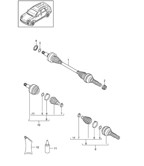 Rear Axle Cayenne 92A (958) 2010-2017