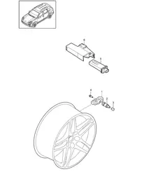 轮胎压力控制系统 Cayenne 92A (958) 2015>> 