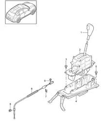 Wählhebel / Tiptronic (PR:G1G) Cayenne 92A (958) 2015>>