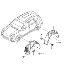 Trim / Wheel housing - 2nd GENERATION - Cayenne 92A (958) 2015>>