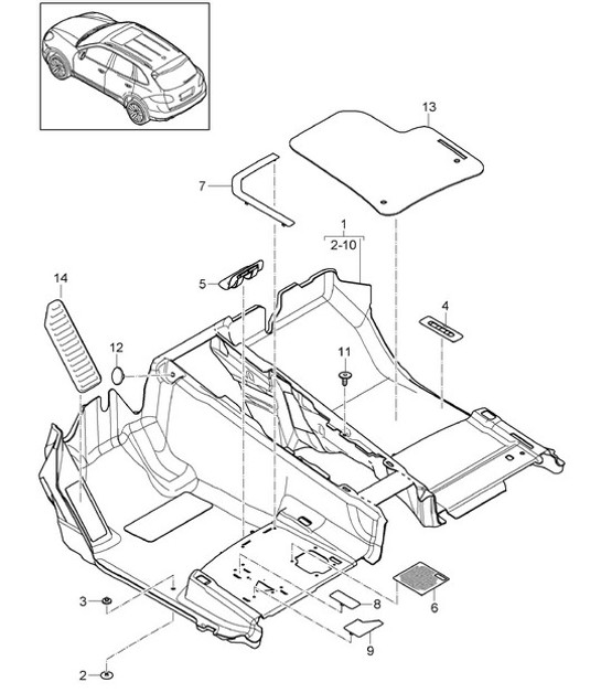 Diagram 807-000 Porsche Cayman 718C (982C) 2017>> Body