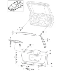Verkleidungen / Heckklappe Cayenne 92A (958) 2011-18